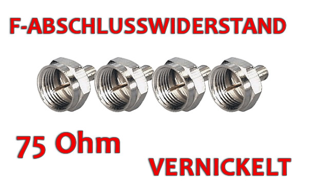 F-Abschlusswiderstand 75 Ohm